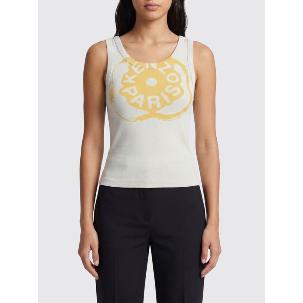 Kenzo Women Logo Cotton Basic Tank Top Kenzo